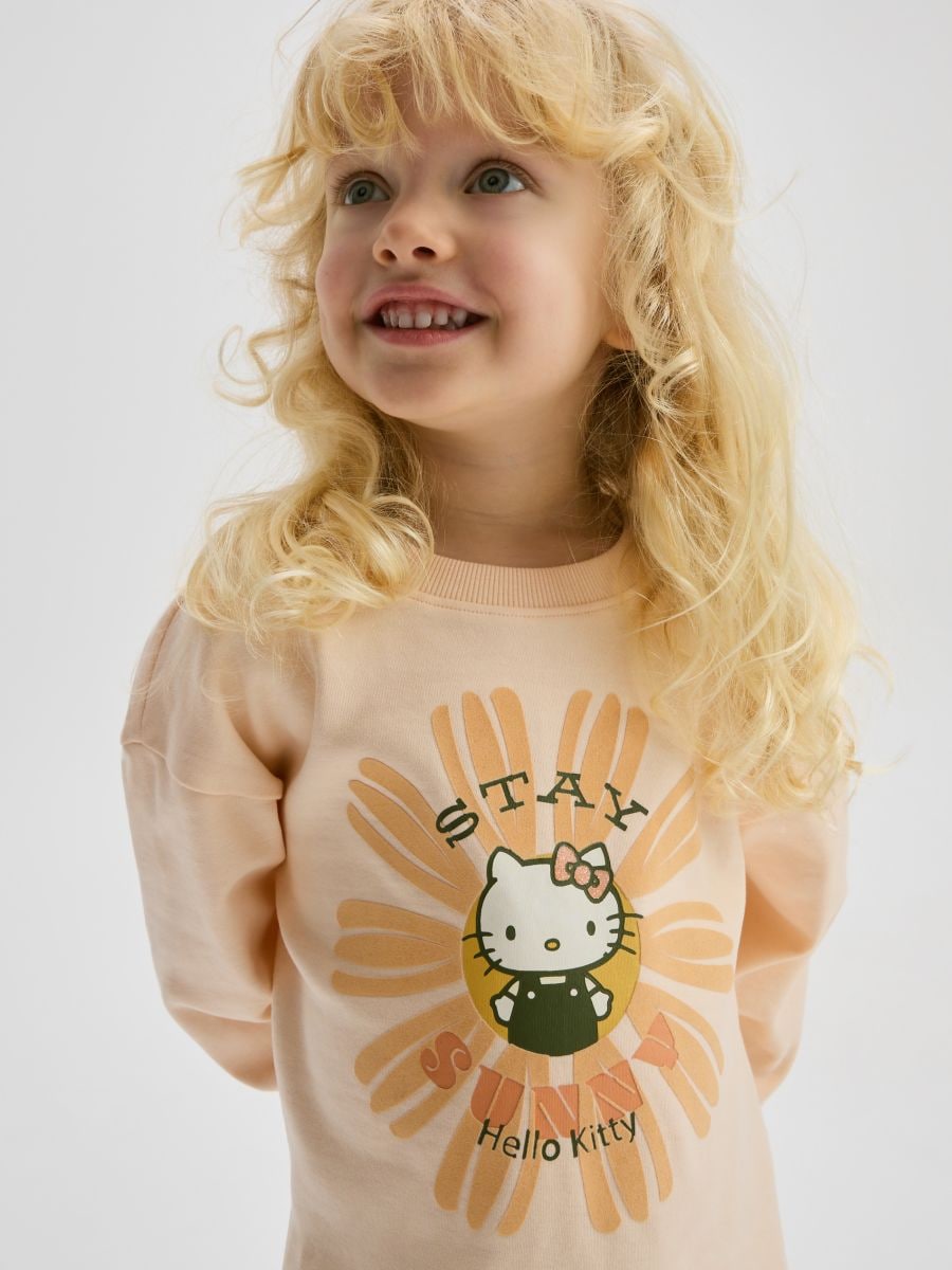 GIRLS` T-SHIRT - peach - RESERVED