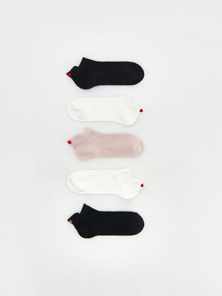 Cotton rich socks 5 pack - black - RESERVED