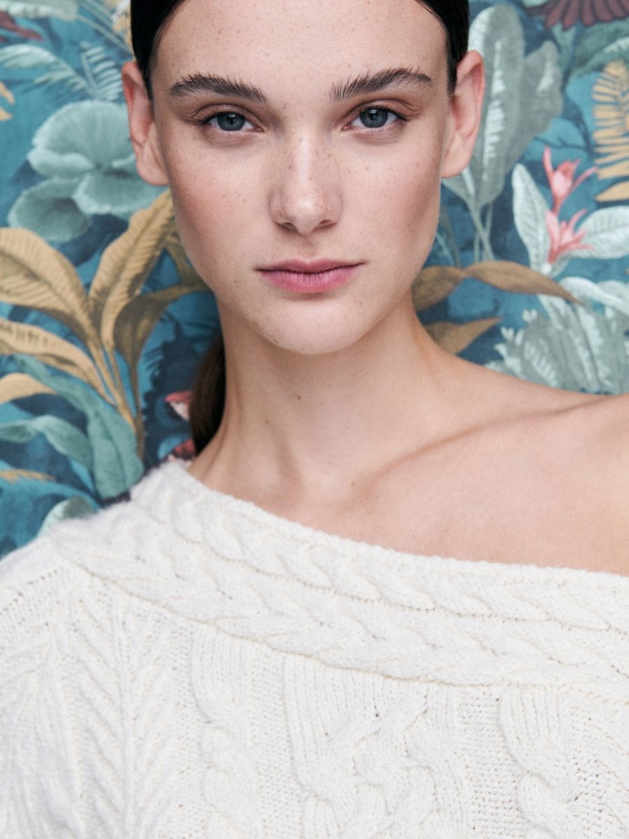 Asymmetric jumper - nude - RESERVED - 2