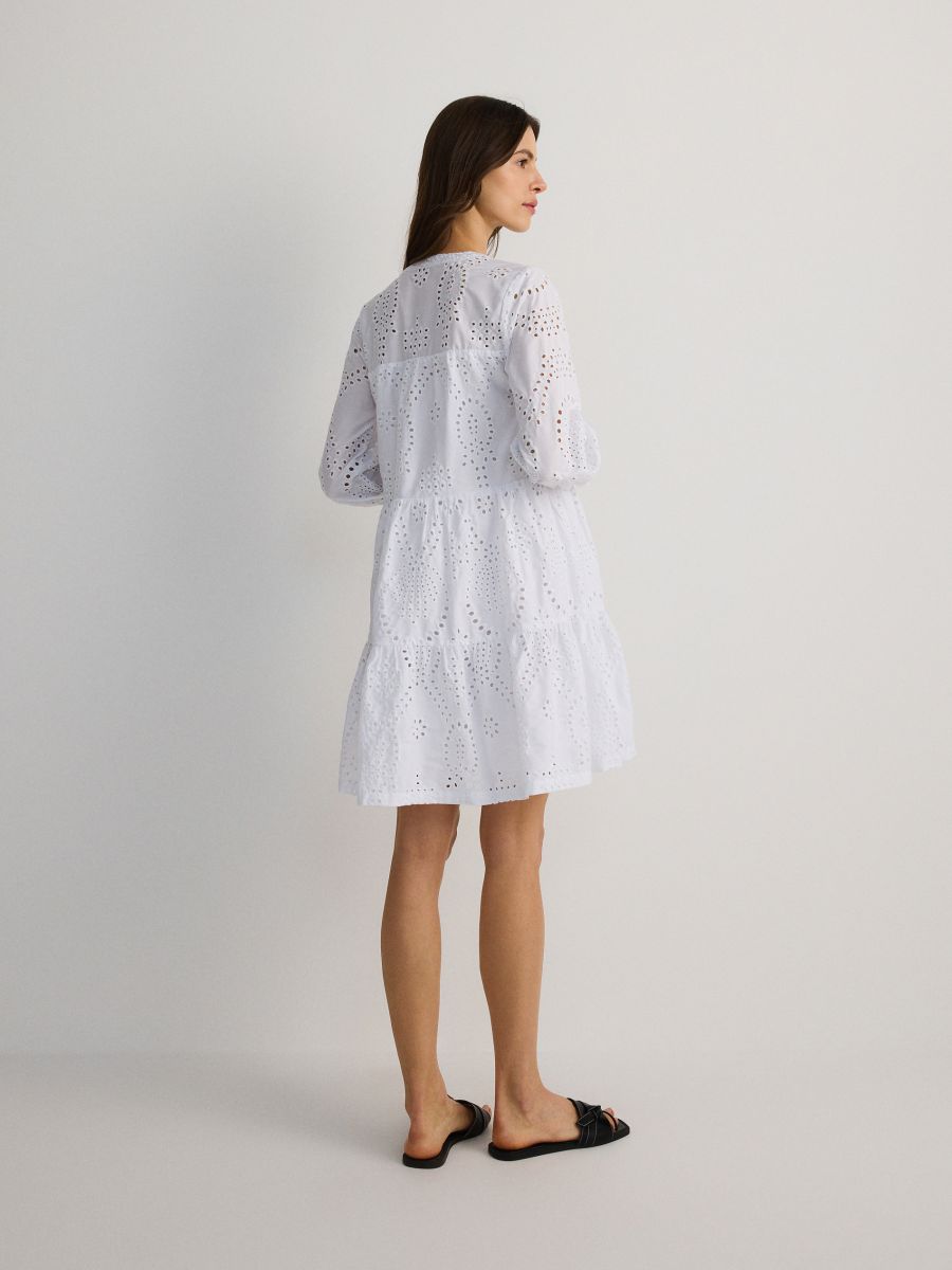 Openwork mini dress - white - RESERVED - 5