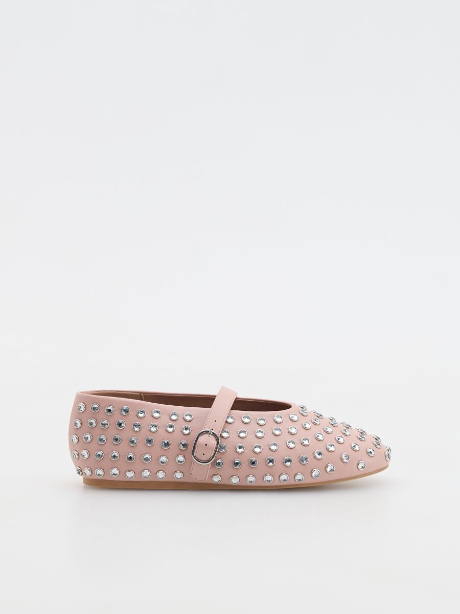 Ballerines à clous - rose - RESERVED - 2