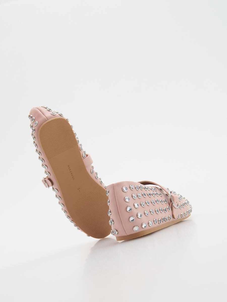 Ballerines à clous - rose - RESERVED - 4