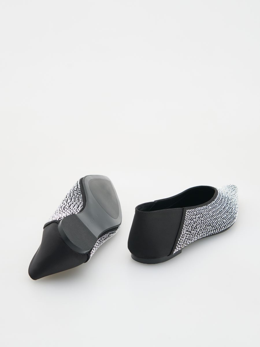 Ballerinas with shiny applications - black - RESERVED - 5