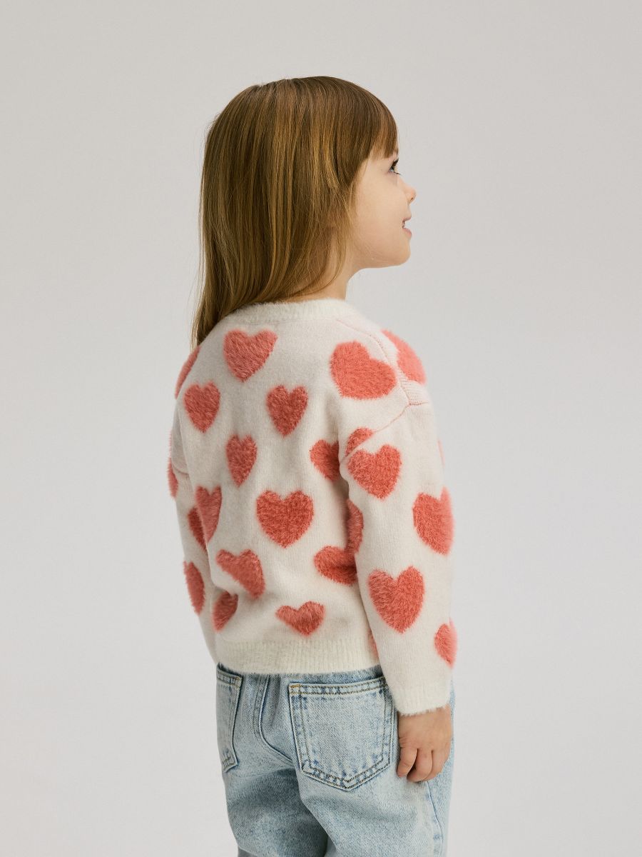 Pull à motif - crème - RESERVED - 5