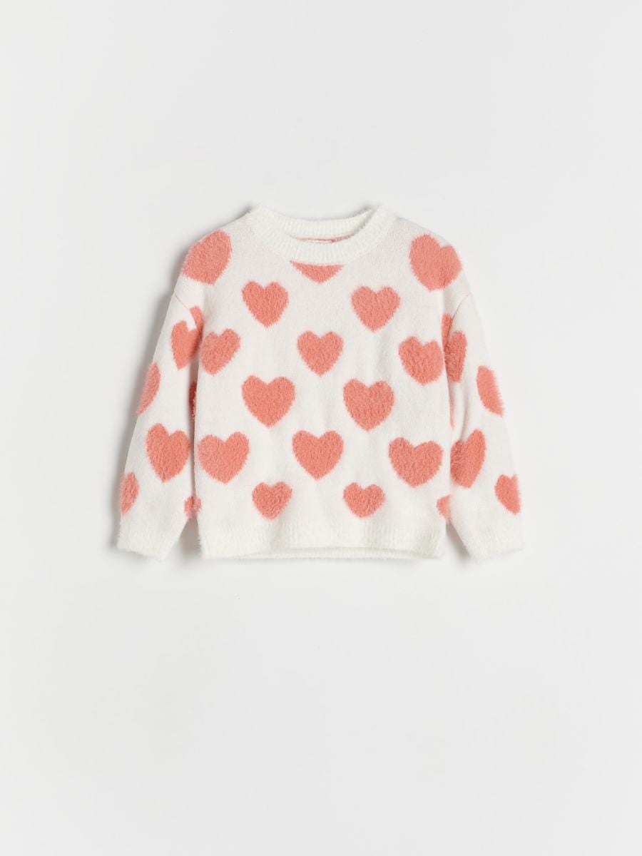 Pull à motif - crème - RESERVED - 2
