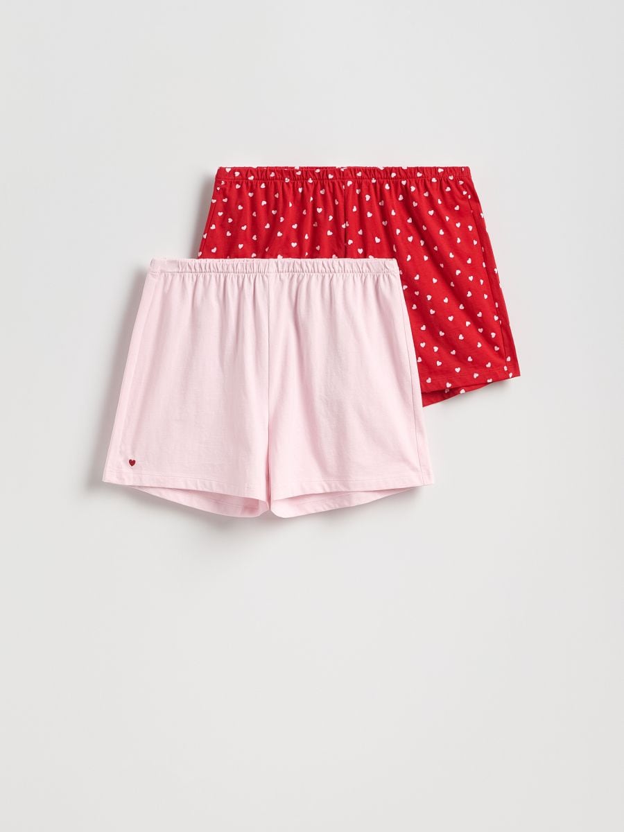 Pyjama shorts 2 pack - red - RESERVED