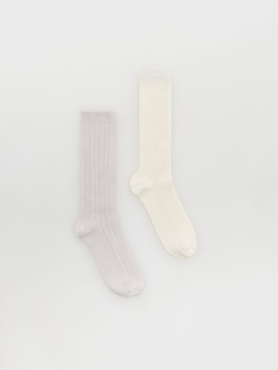 Komplet od 2 para čarapa s visokim udjelom viskoze - pastelnoružičasto - RESERVED