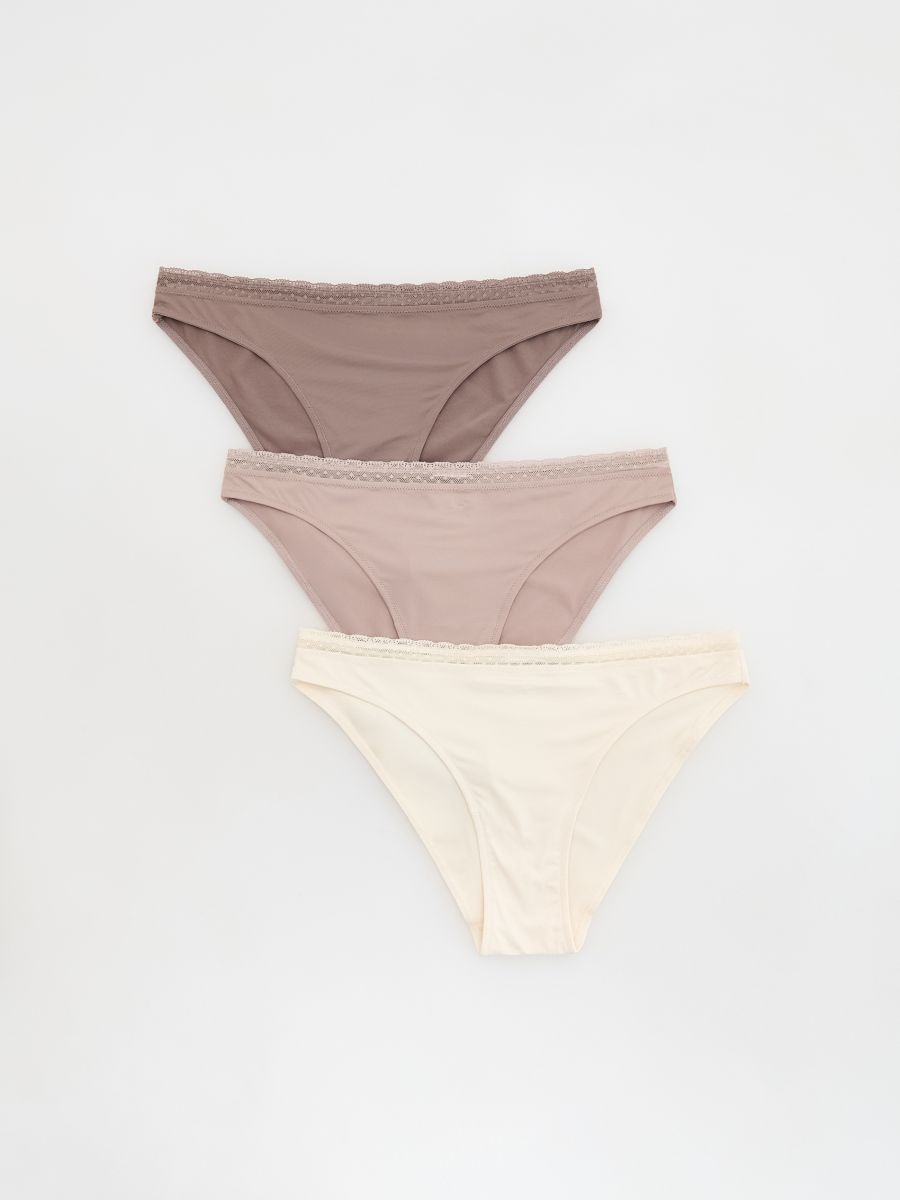 Briefs 3 pack - cream - RESERVED - 2