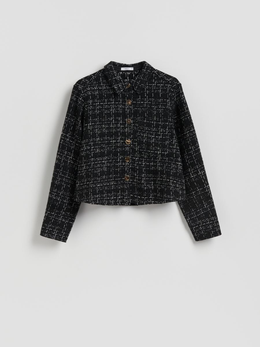 Shirt with decorative buttons - multicolor - RESERVED