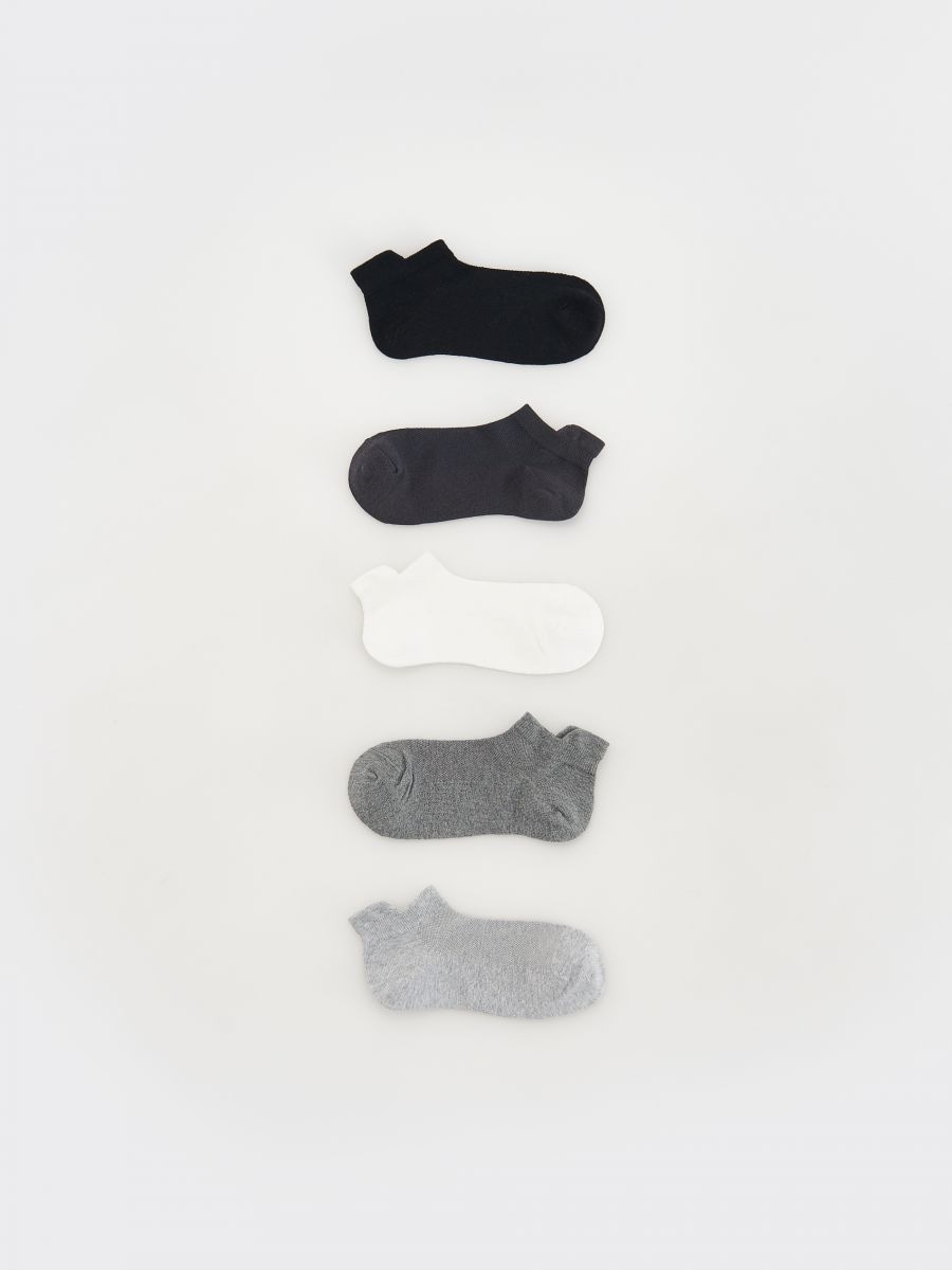 Pack de 5 pares de calcetines - negro - RESERVED