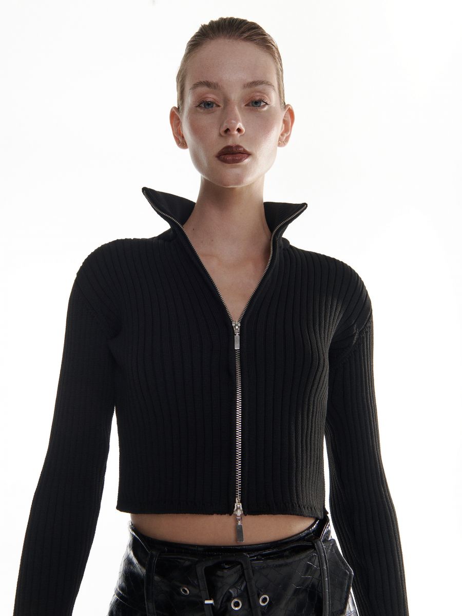 Zip up jumper - black - RESERVED - 2