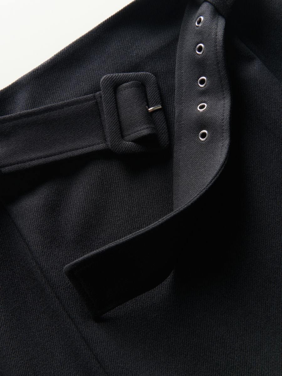 Midi skirt with belt - black - RESERVED - 5