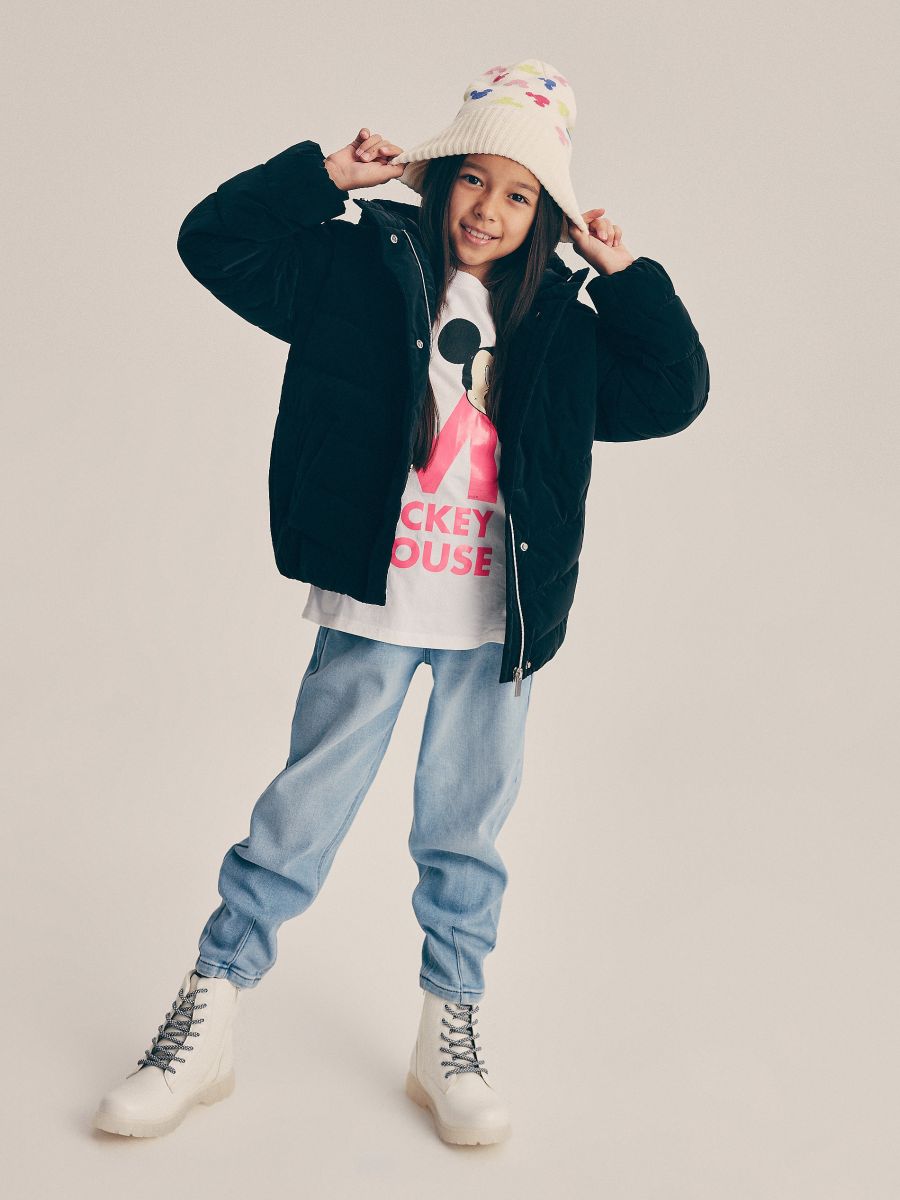 Disney pattern beanie - cream - RESERVED - 2