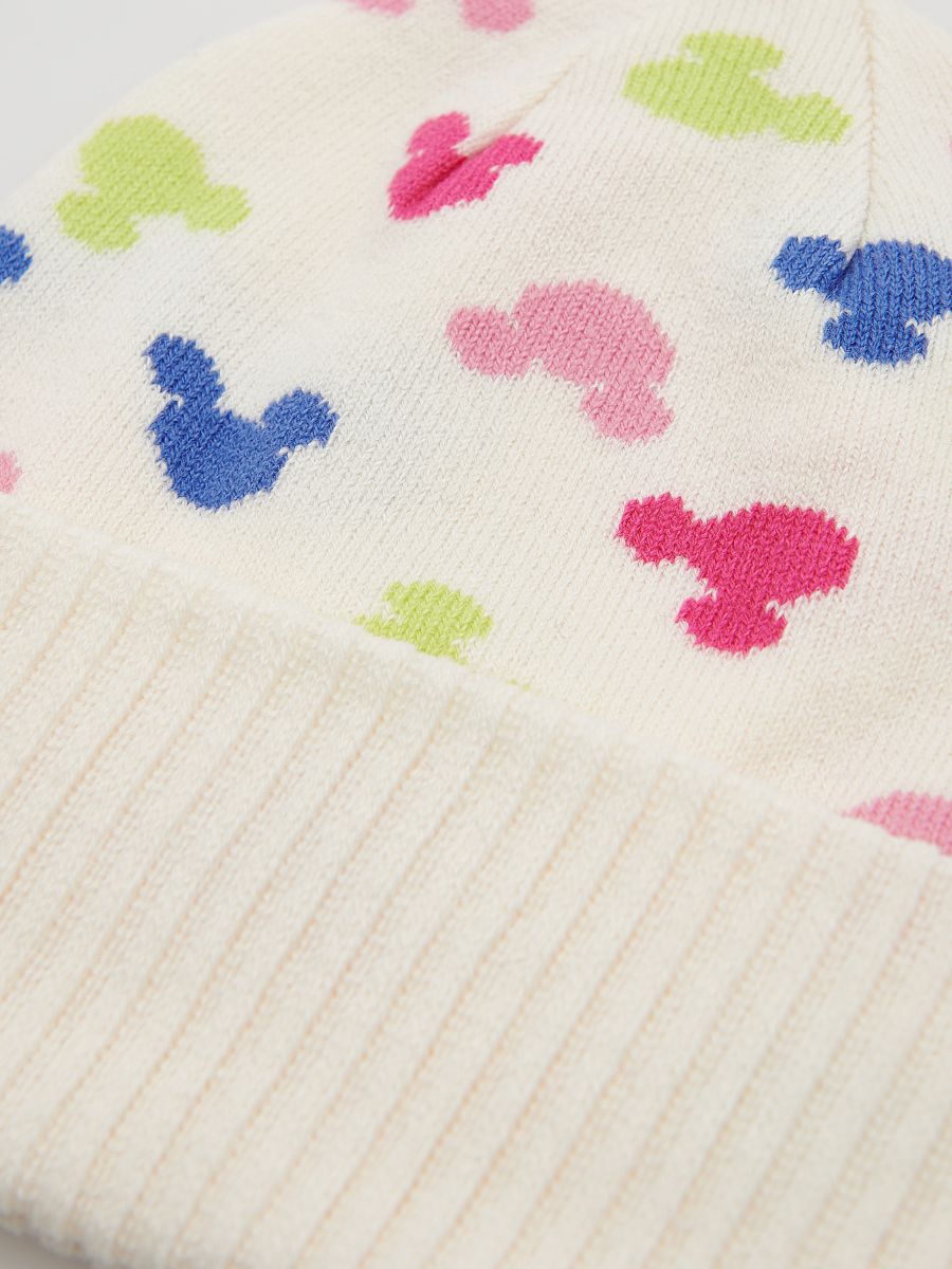 Disney pattern beanie - cream - RESERVED - 3