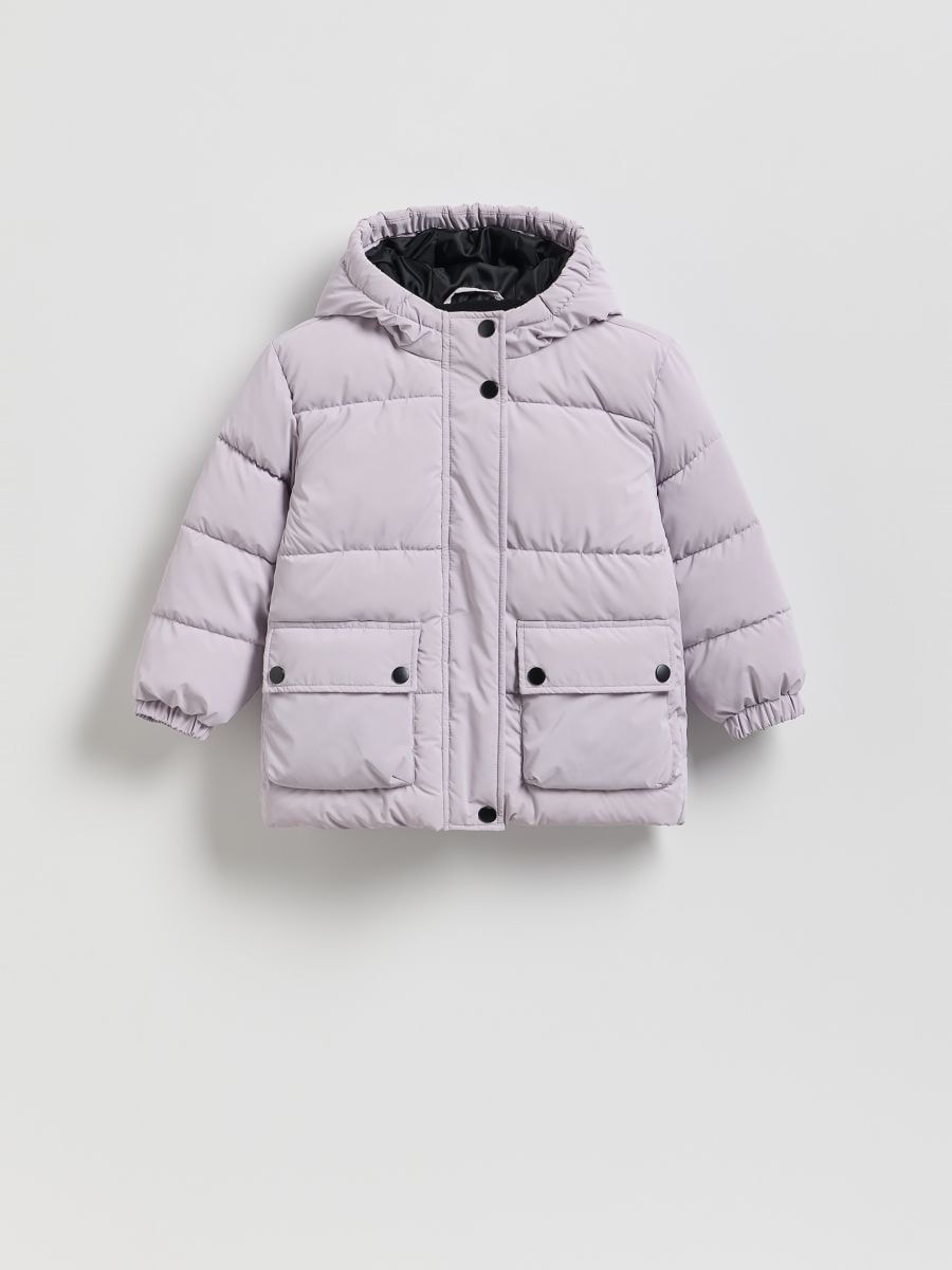 Gumirana jakna s kapuljačom - ljubičasta - RESERVED