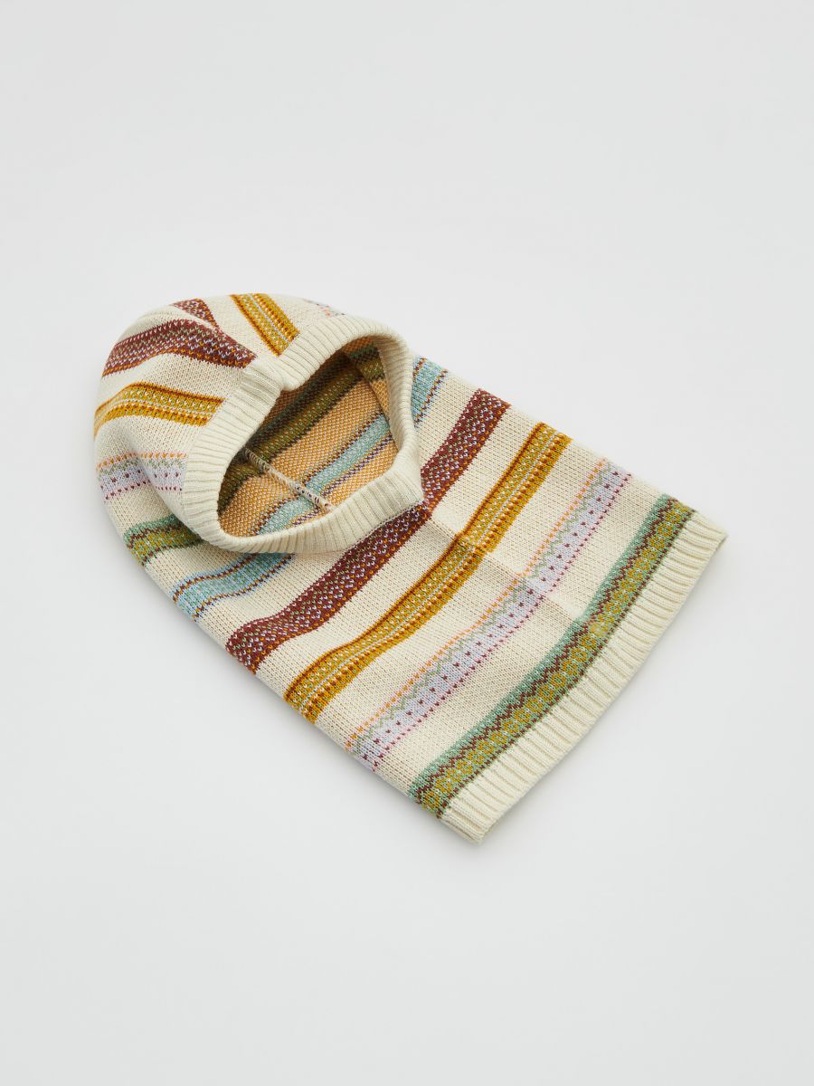 Stripe balaclava - cream - RESERVED - 2