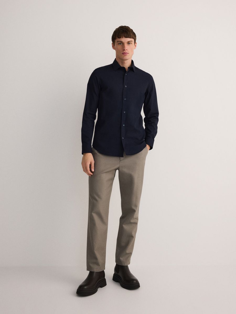 MEN`S SHIRT - marineblau  - RESERVED