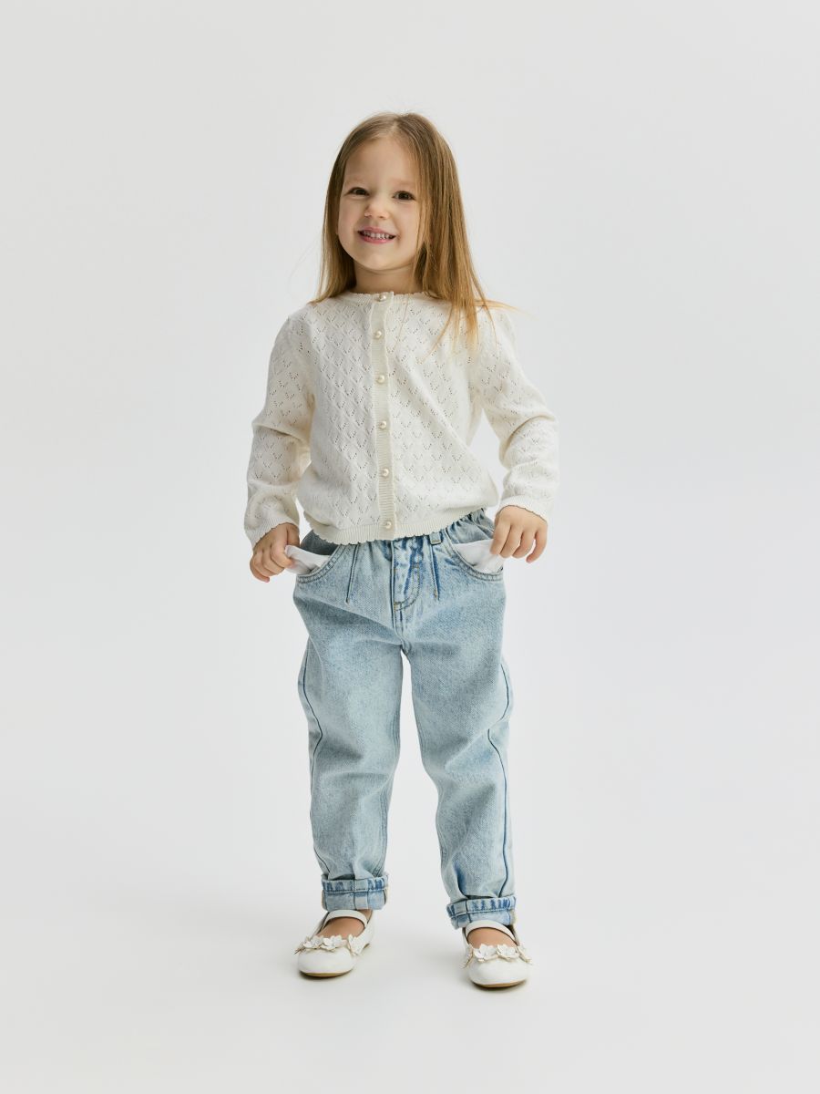 Openwork cardigan - cream - RESERVED - 3