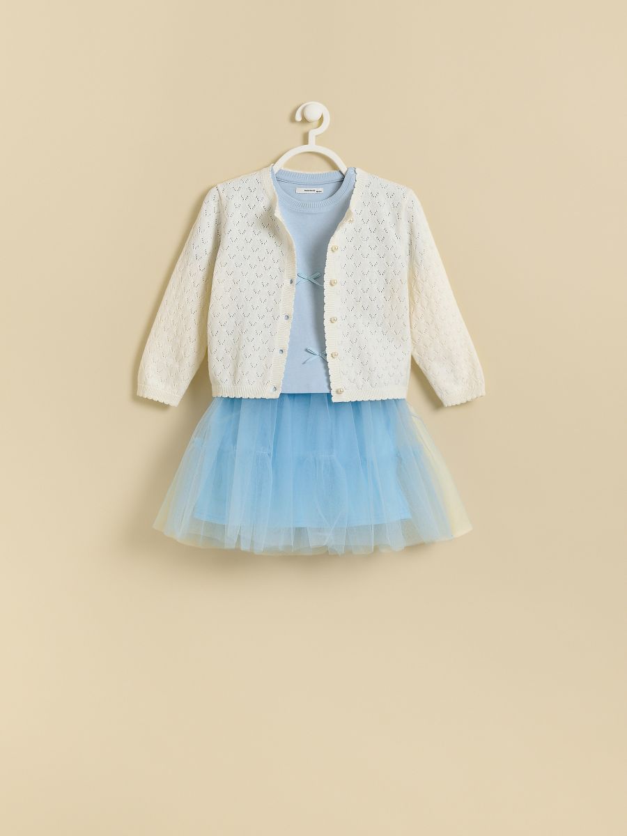 Openwork cardigan - cream - RESERVED - 2