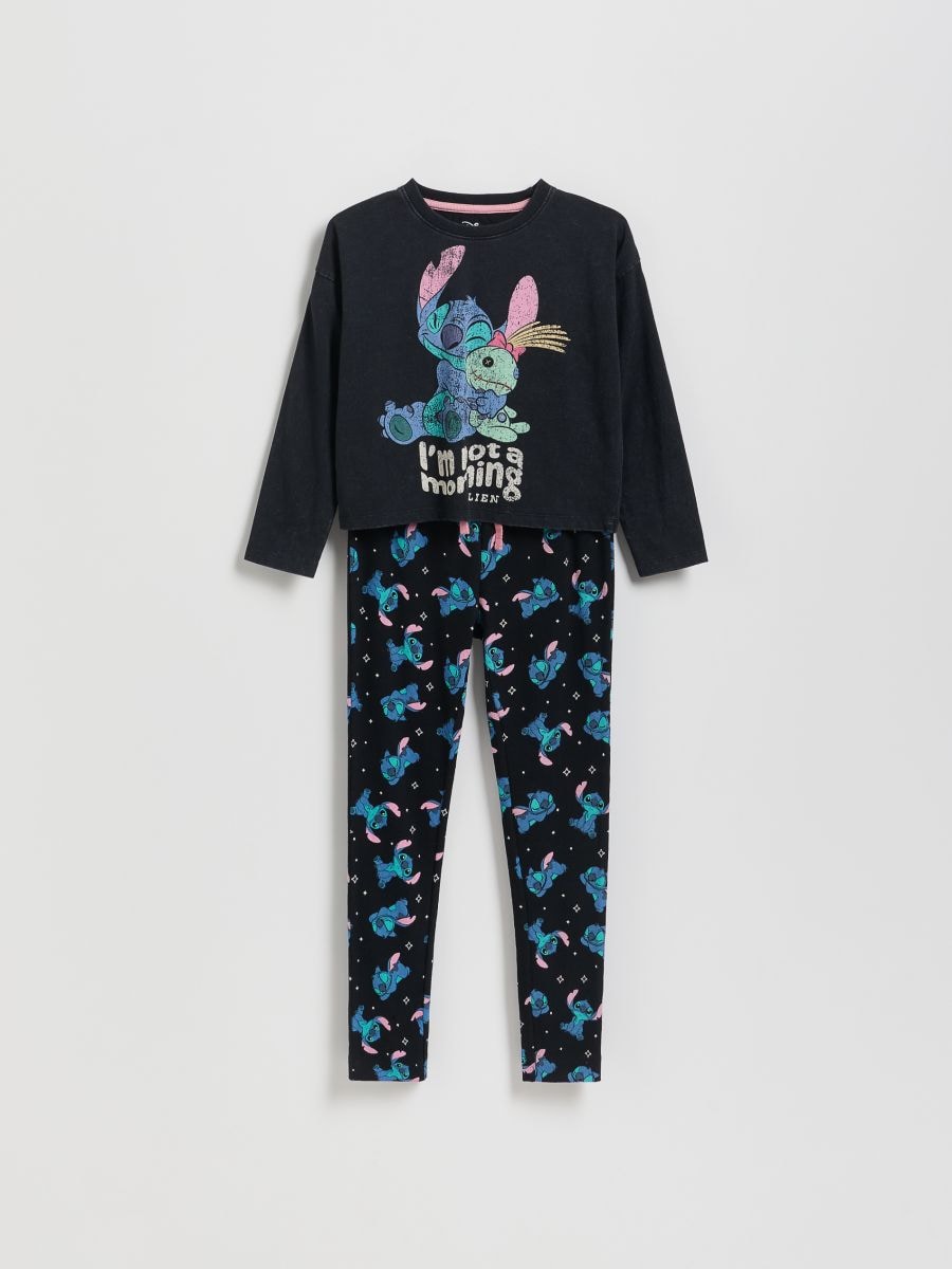 Lilo & Stitch two piece pyjama set - dark grey - RESERVED