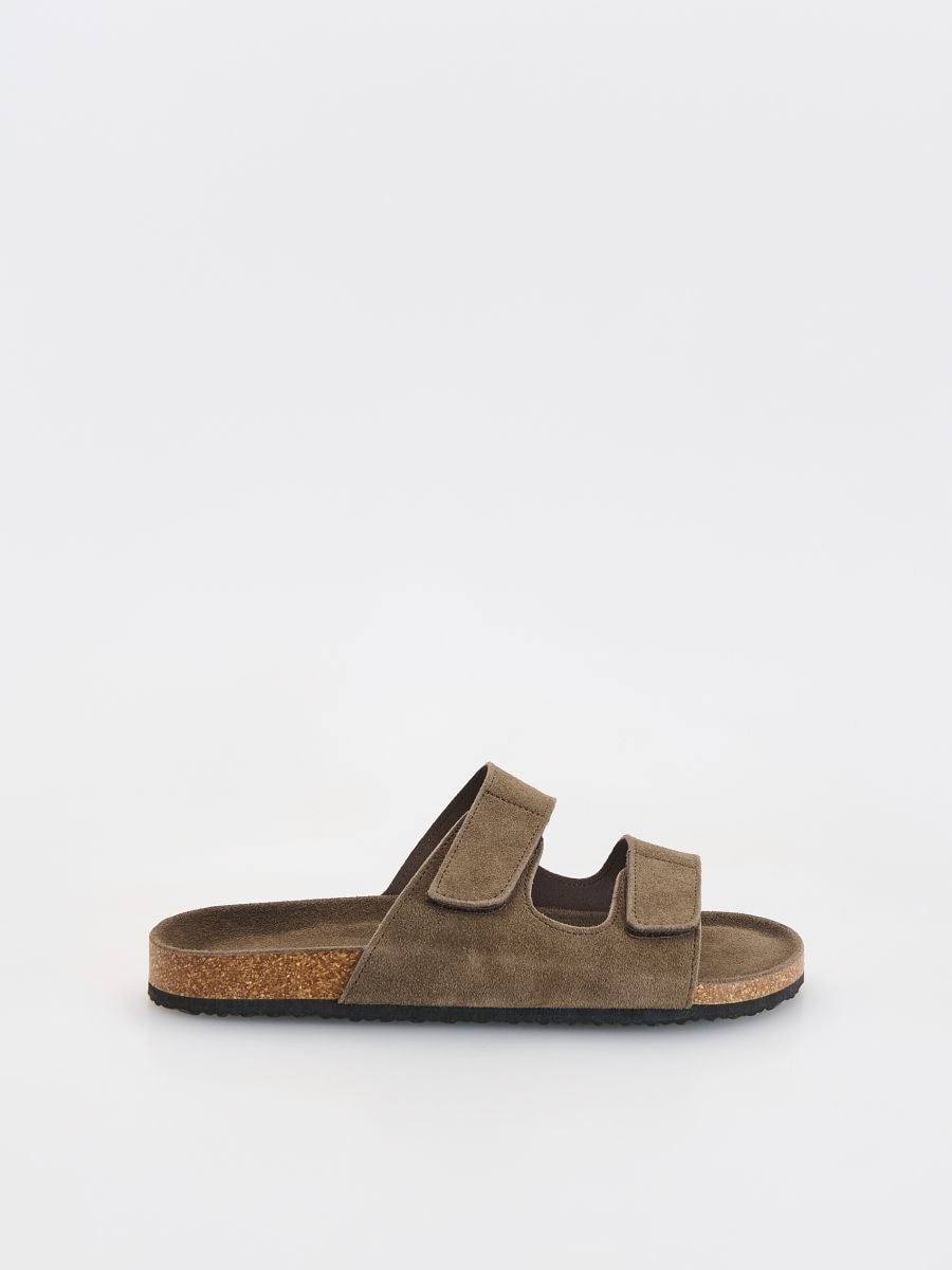 Mules en daim - brun foncé - RESERVED - 3