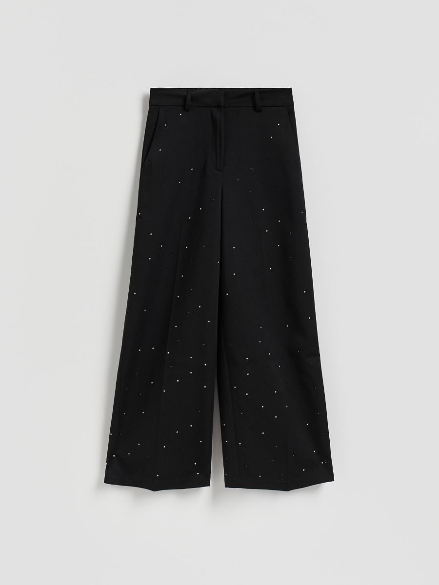 LADIES` TROUSERS - чорний - RESERVED