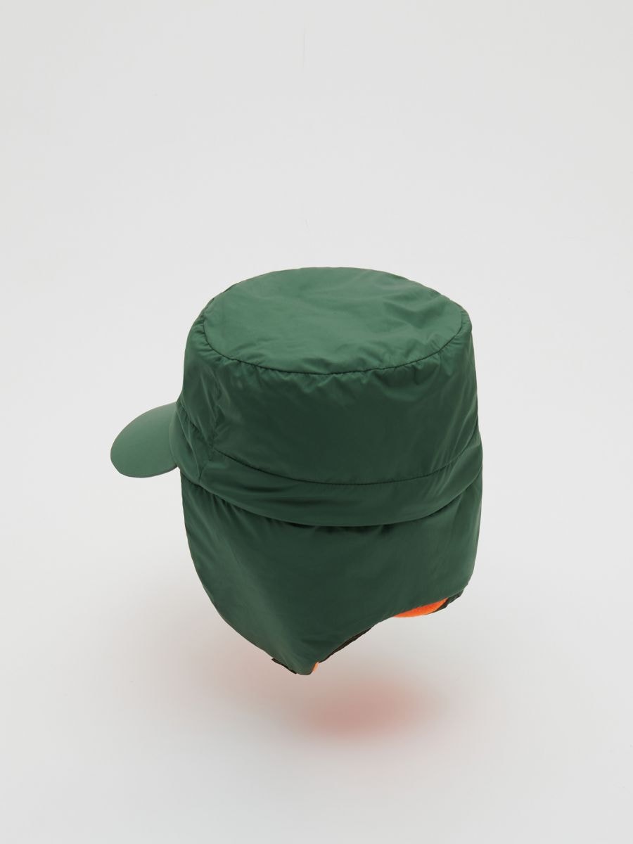 Insulated hat with ear flaps - teal green - RESERVED - 3