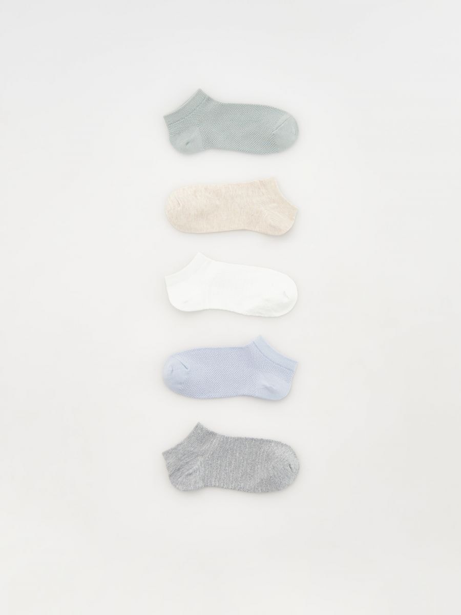 Socks 5 pack - pale blue - RESERVED