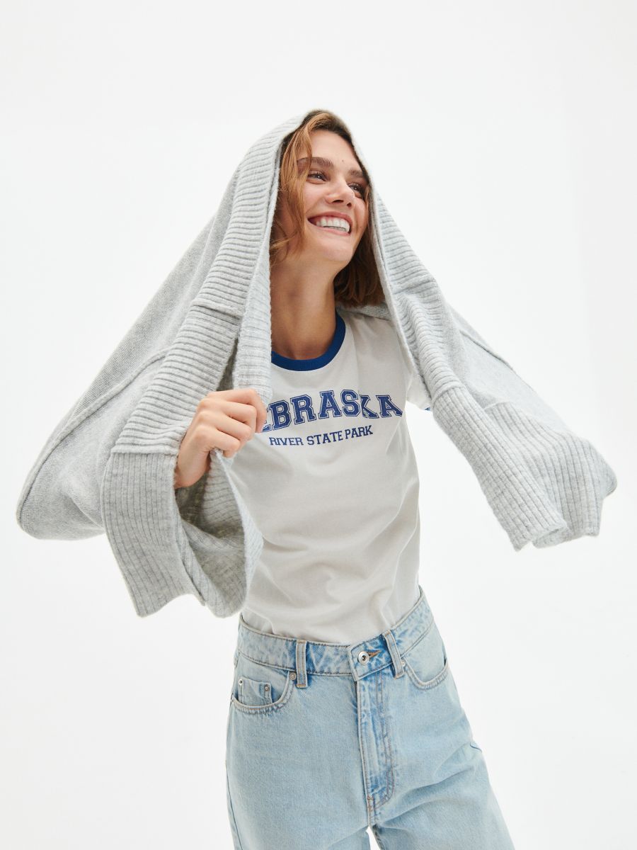 Cardigan - light grey - RESERVED - 3