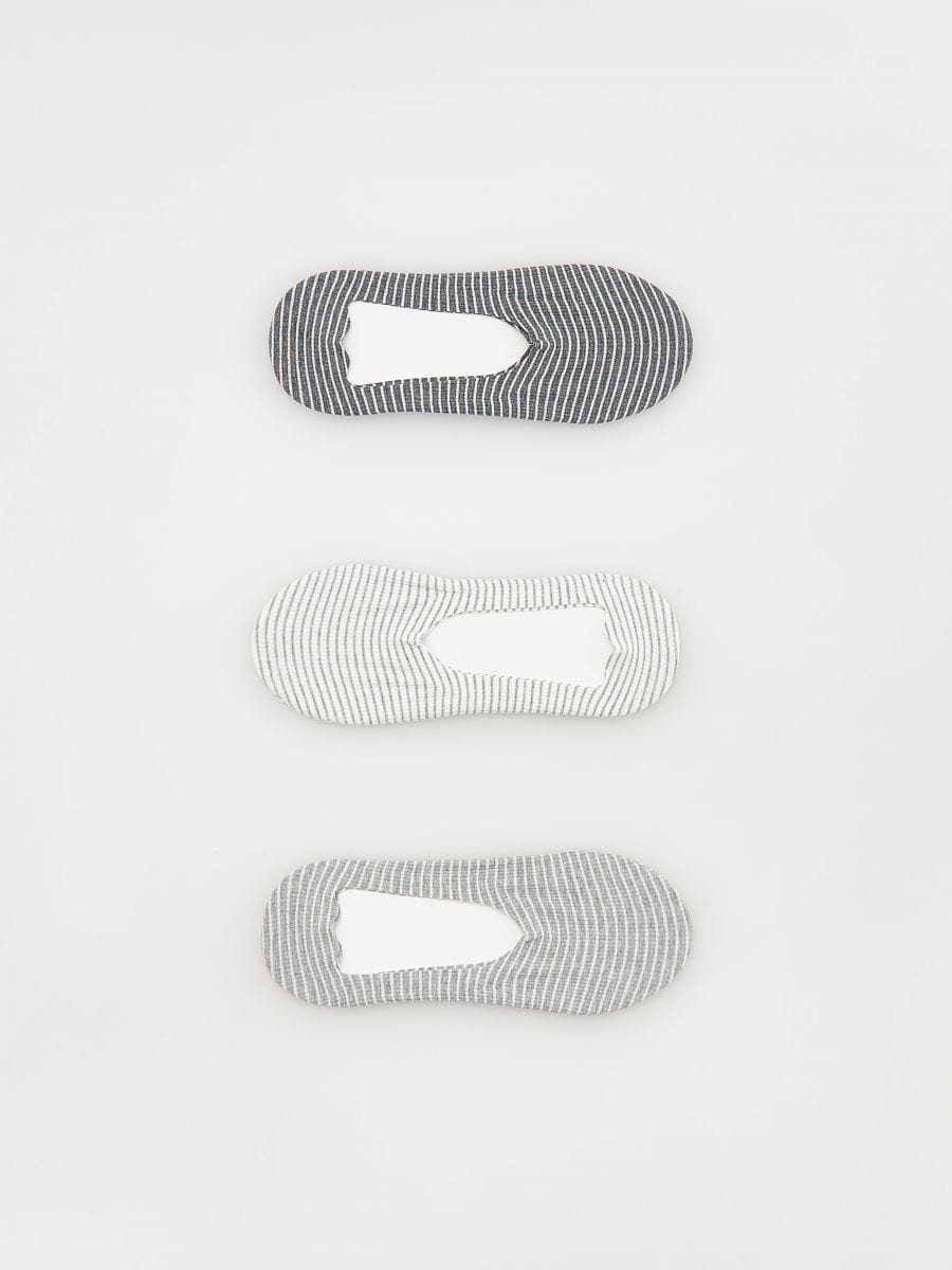 Set van 3 paar onzichtbare sokken - MIDDENGRIJS - RESERVED