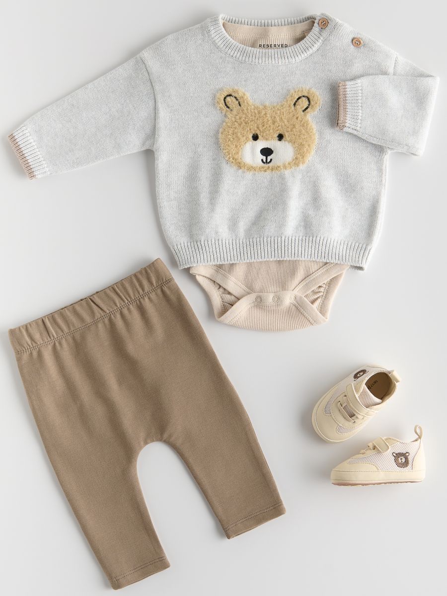 BABIES` SWEATER - light grey - RESERVED