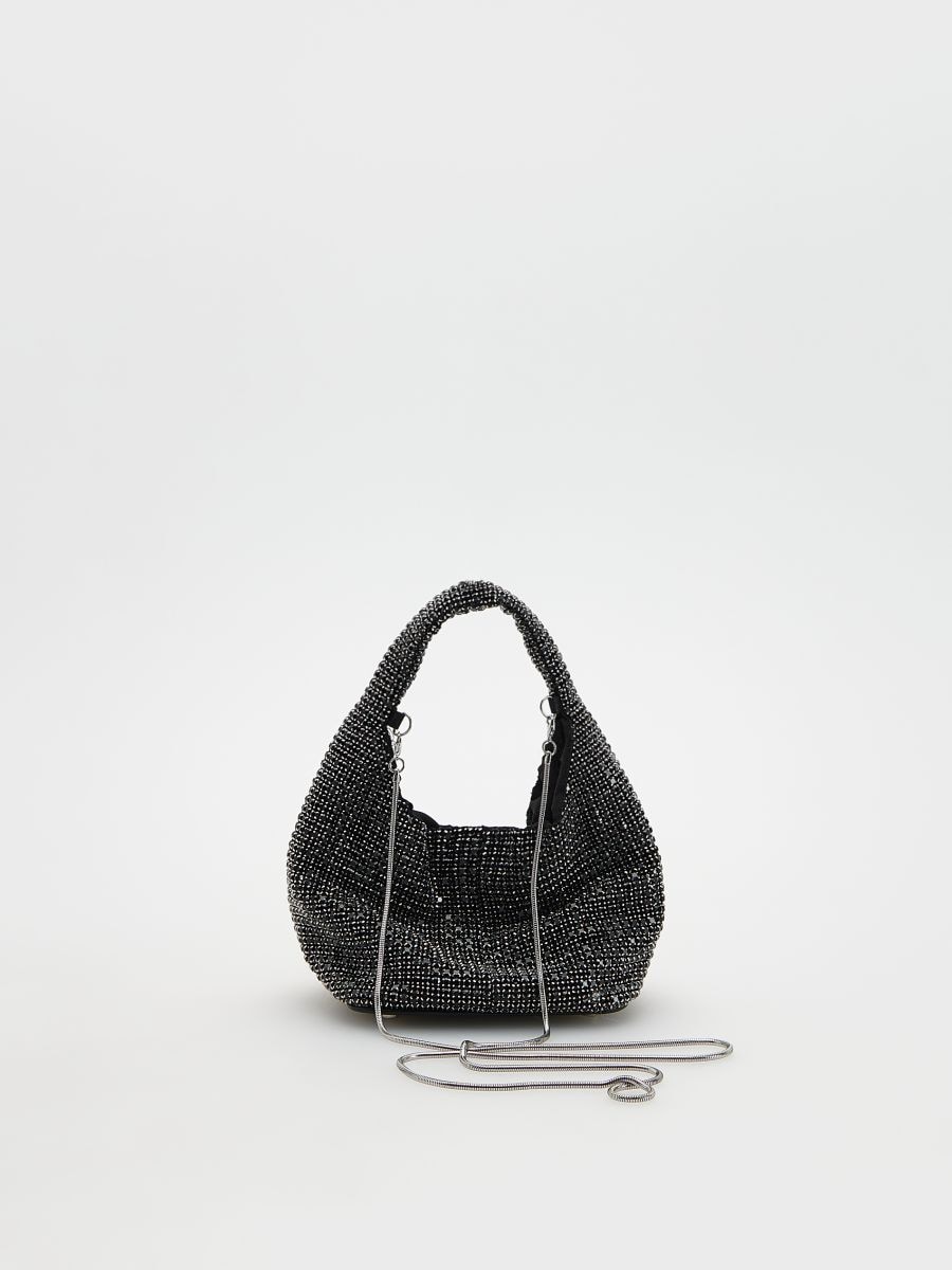 Torba s cirkonima - crno - RESERVED - 2