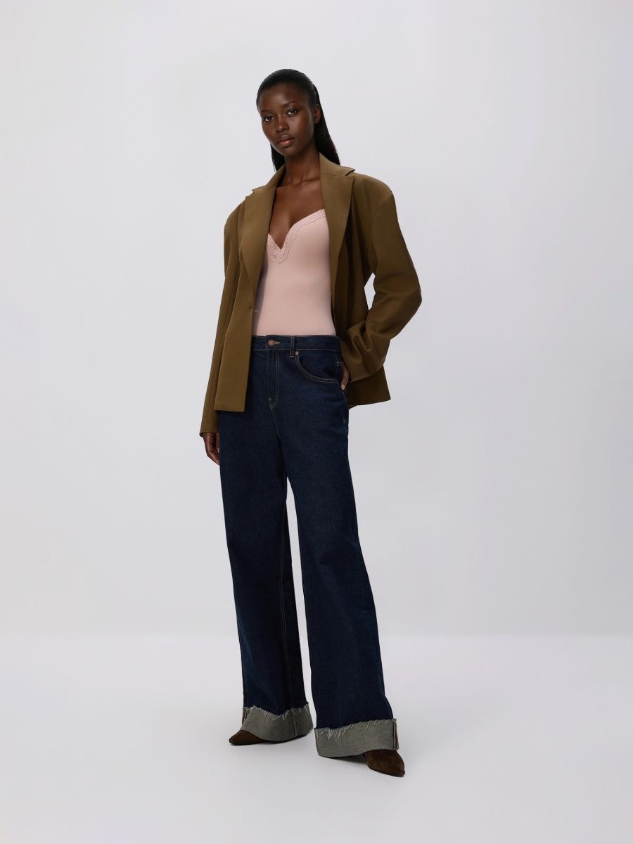 LADIES` BODY SUIT - пильно-рожевий - RESERVED