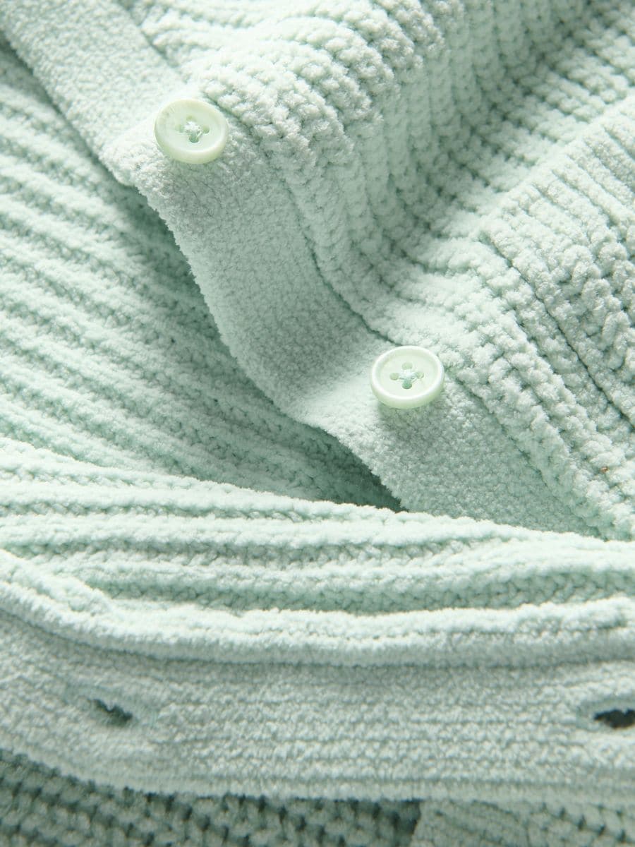 Cardigan with pockets - pale green - RESERVED - 2