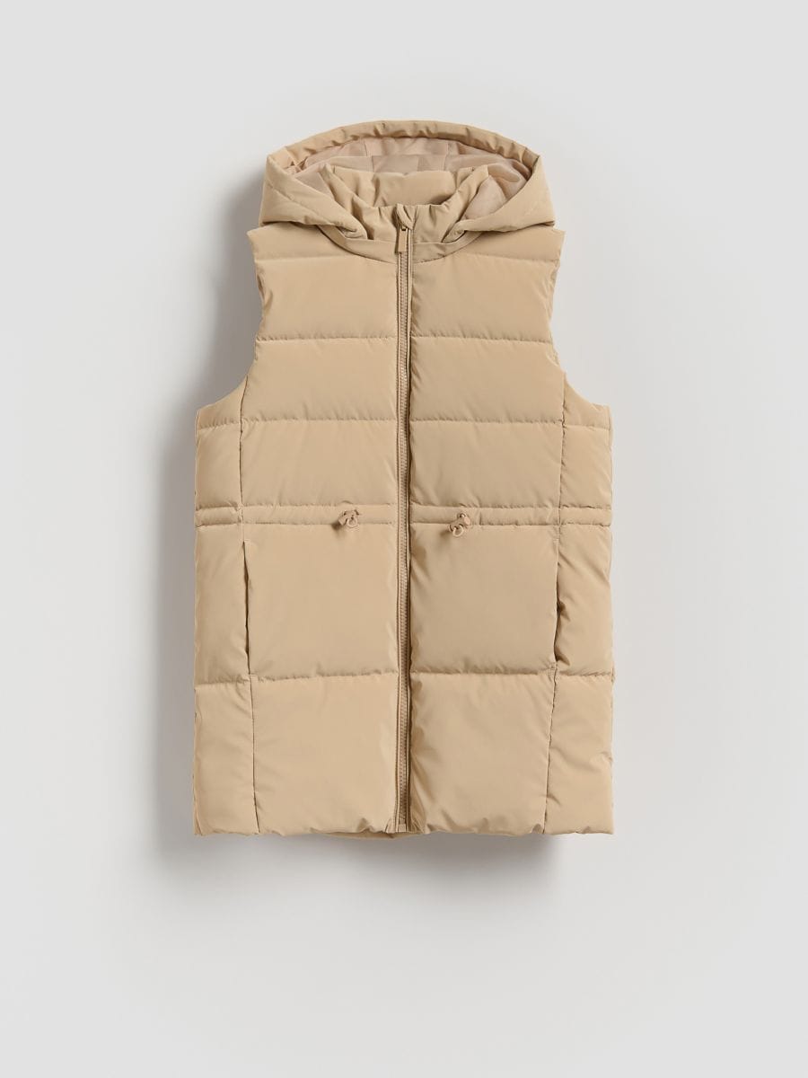 GIRLS` OUT VEST - beige - RESERVED