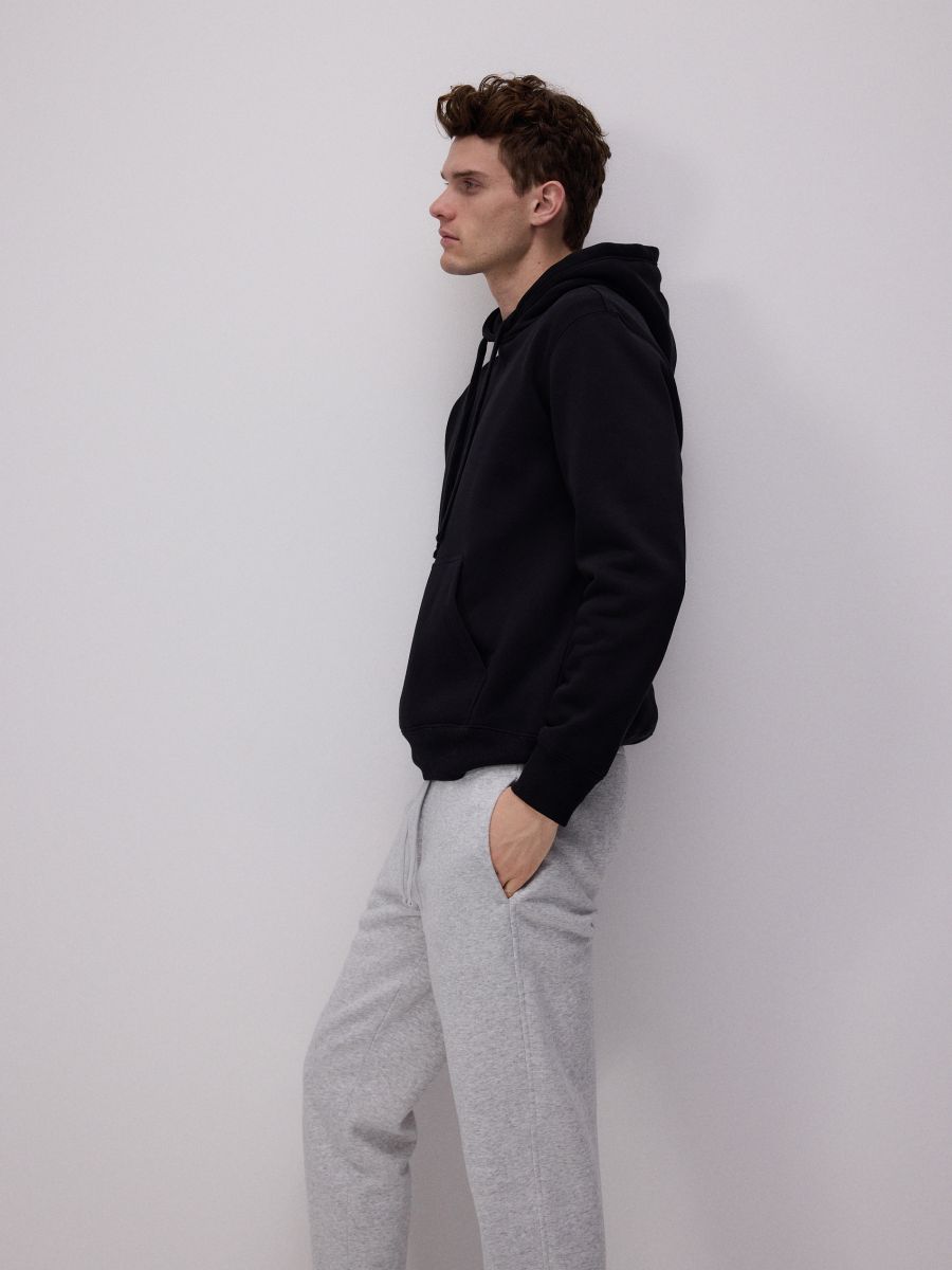 Regular fit tracksuit bottoms - light grey - RESERVED - 3