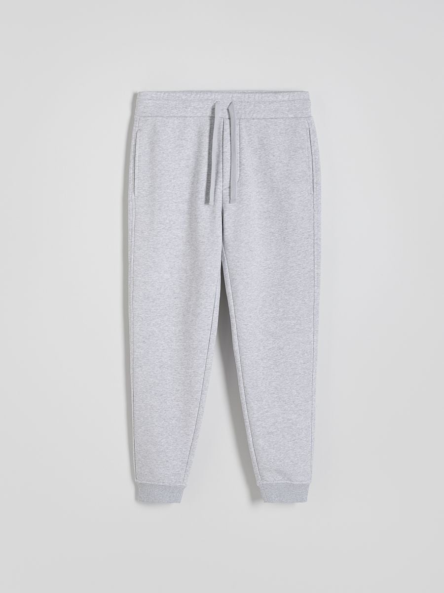 Regular fit tracksuit bottoms - light grey - RESERVED - 5