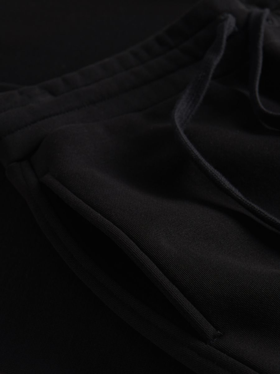 Regular fit tracksuit bottoms - black - RESERVED - 3
