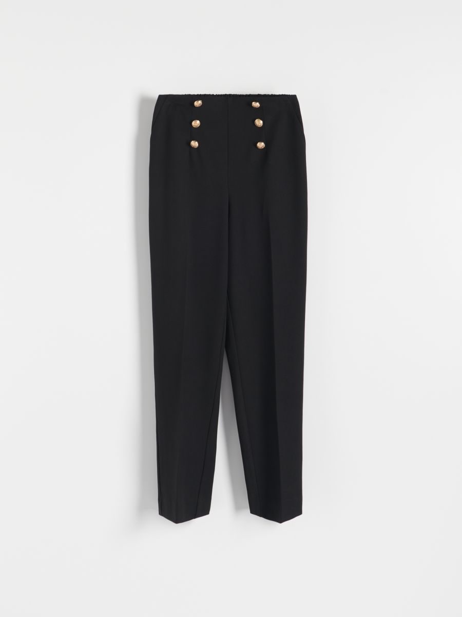 Trousers with ornament buttons - black - RESERVED - 5