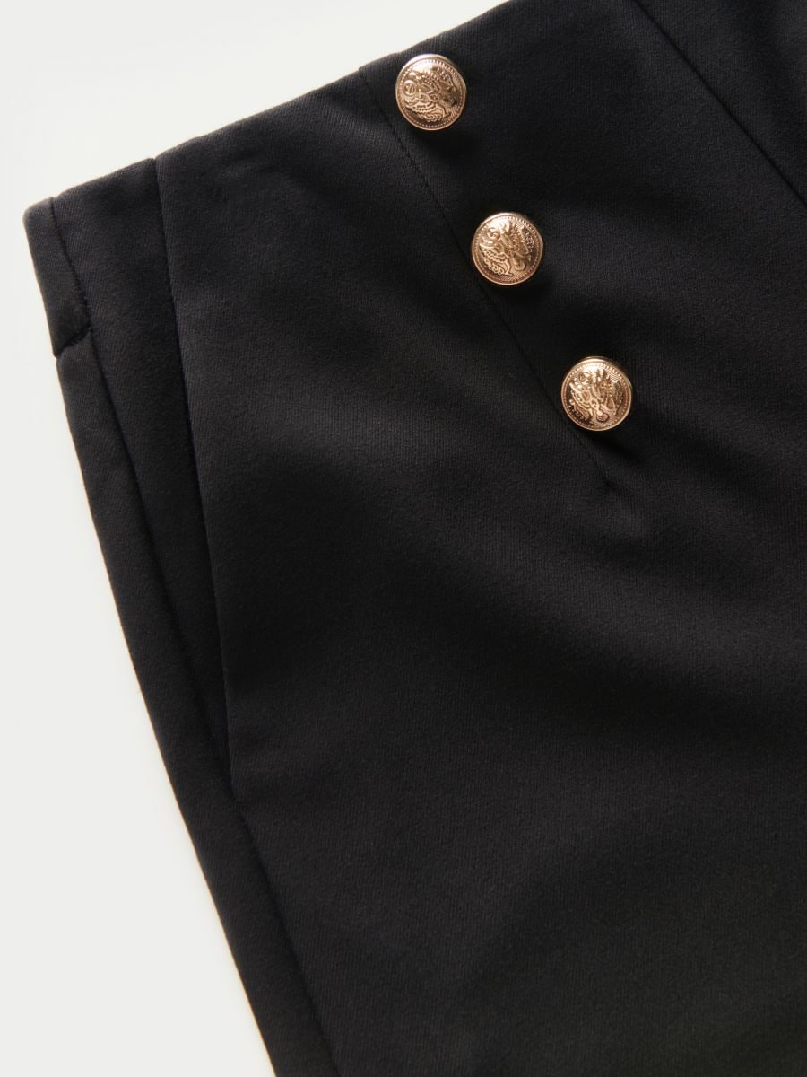 Trousers with ornament buttons - black - RESERVED - 6