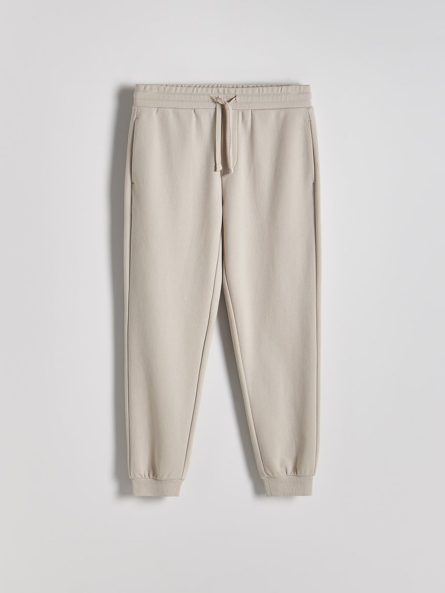 Sweatpants with cuffs - cream - RESERVED - 5