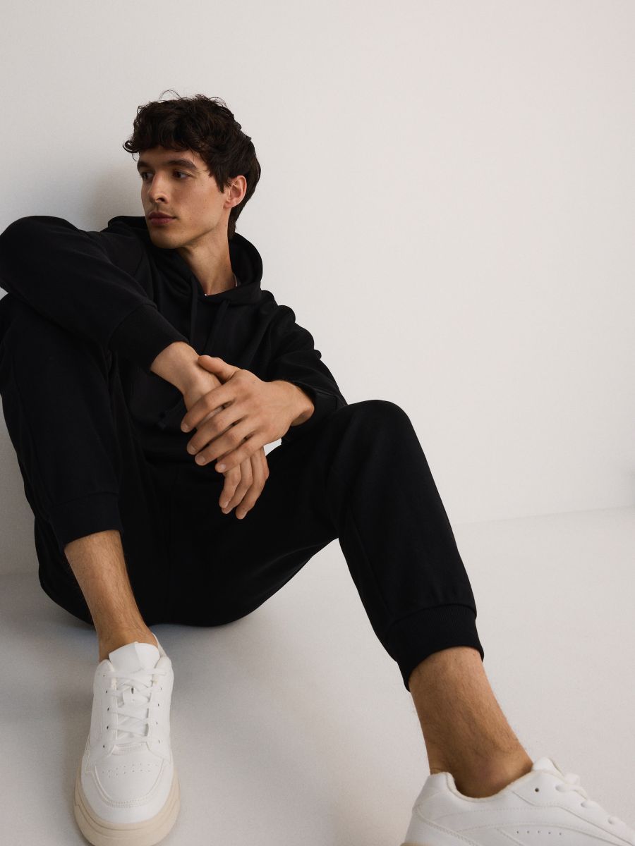 Sweatpants with cuffs - black - RESERVED - 4