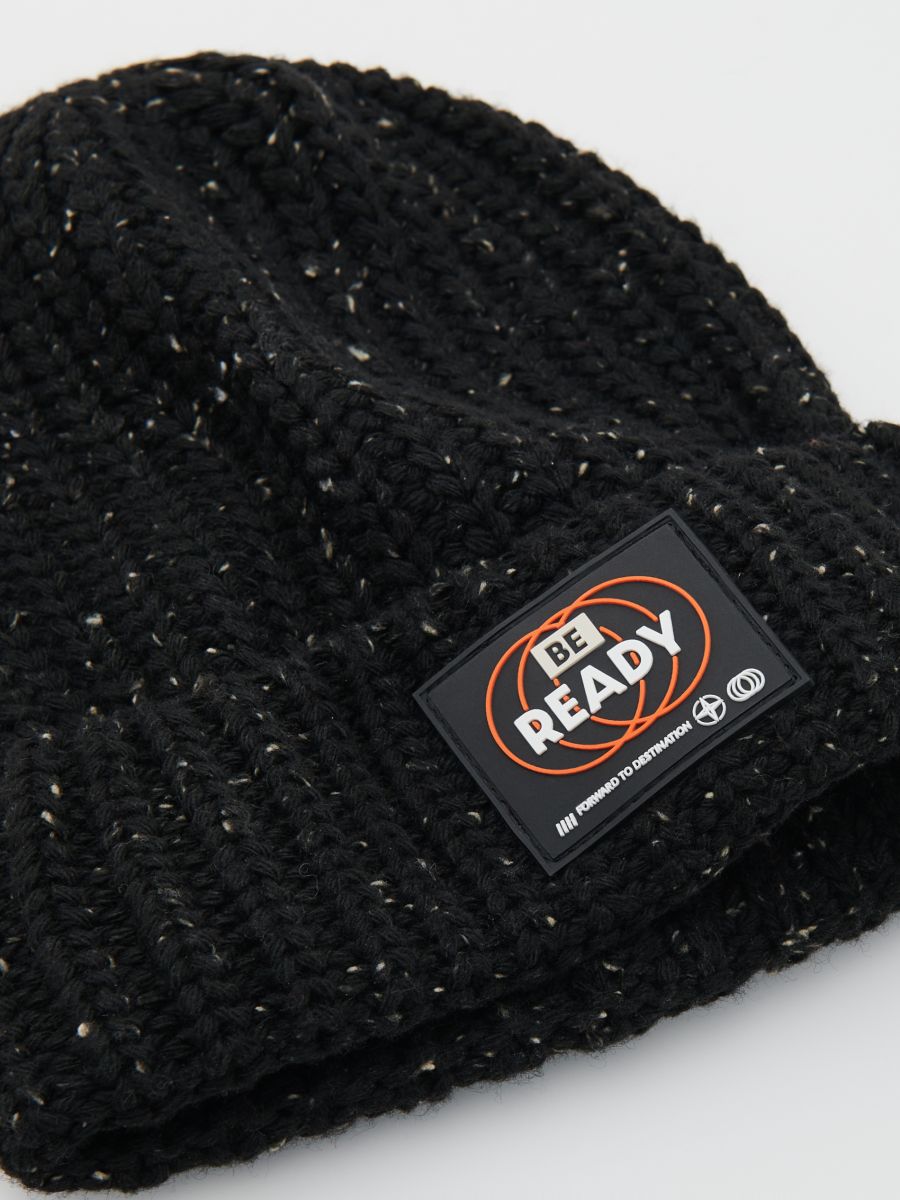Beanie with patch - black - RESERVED - 3