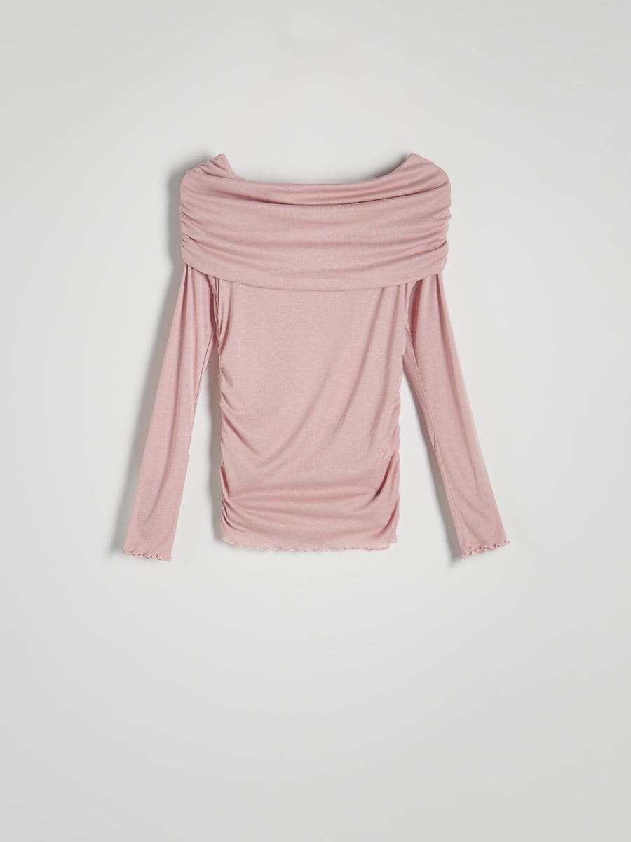 Blusa a spalle scoperte - rosa - RESERVED - 4