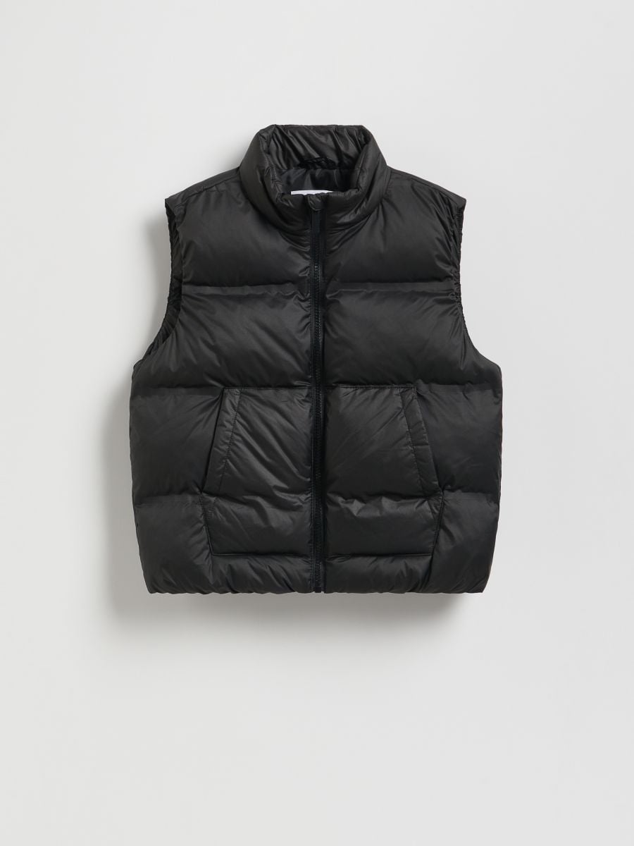 Quilted vest - black - RESERVED