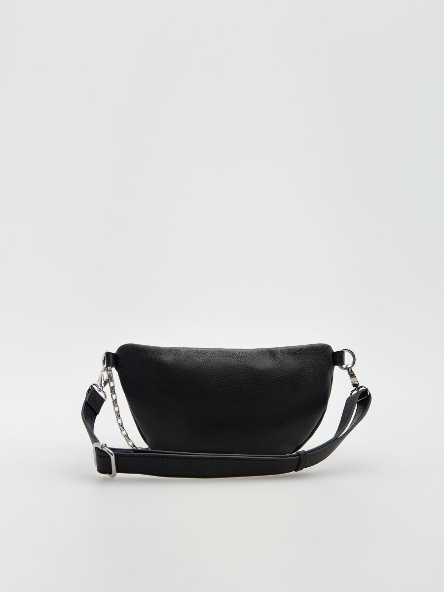 Bum bag with chain detail - black - RESERVED - 4