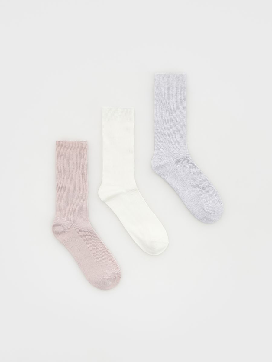 Viscose rich socks 3 pack - pastel pink - RESERVED