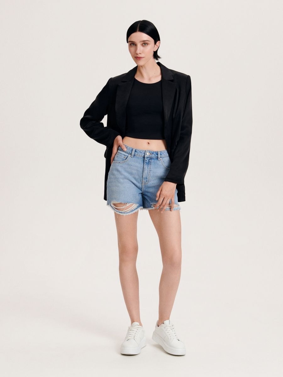 Crop top - black - RESERVED - 3