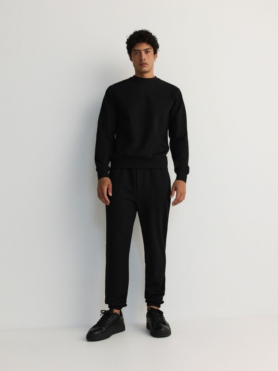 Regular jogger pantalone - crno - RESERVED - 2
