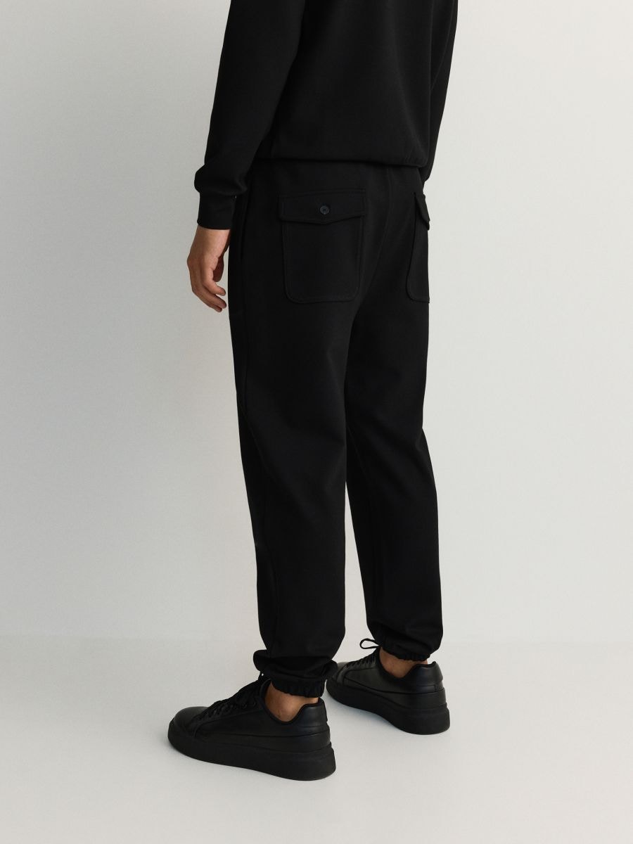 Regular jogger pantalone - crno - RESERVED - 4